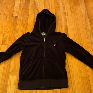 Black juicy couture Velour zip up